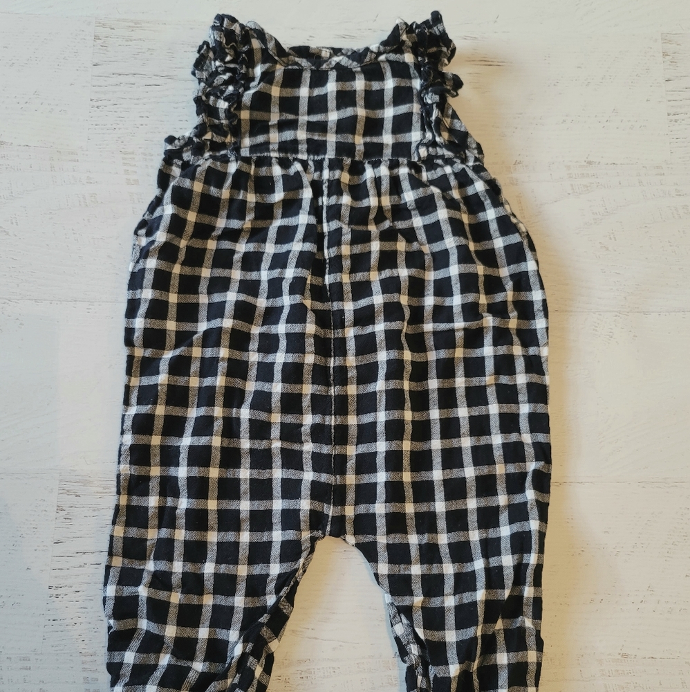 Set of 2 Overall Rompers for Baby Girl 12mo